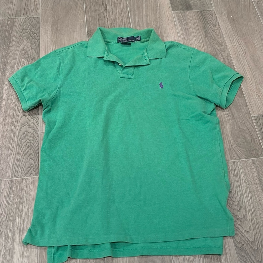 Polo by Ralph Lauren Men’s Green Collard Shirt Size L